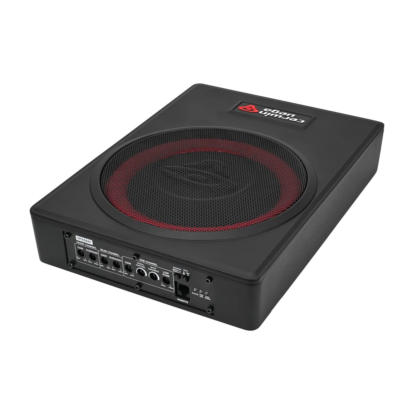 8" UNDER - SEAT BASS SOLUTION WITH VEGA BASS + 4 CHANNEL OUTPUT FOR ADDTIONAL SPEAKERS - VPAS841 - Cerwin Vega