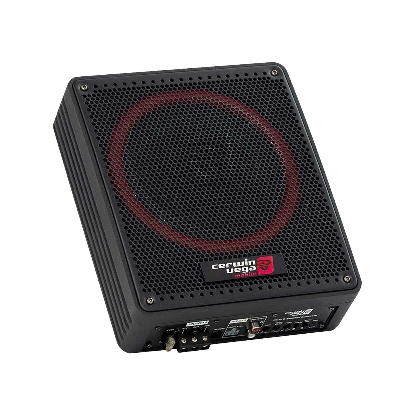 10" Vega Series Active Slim Subwoofer Enclosure W/Passive Radiator - VRAD10 - Cerwin Vega