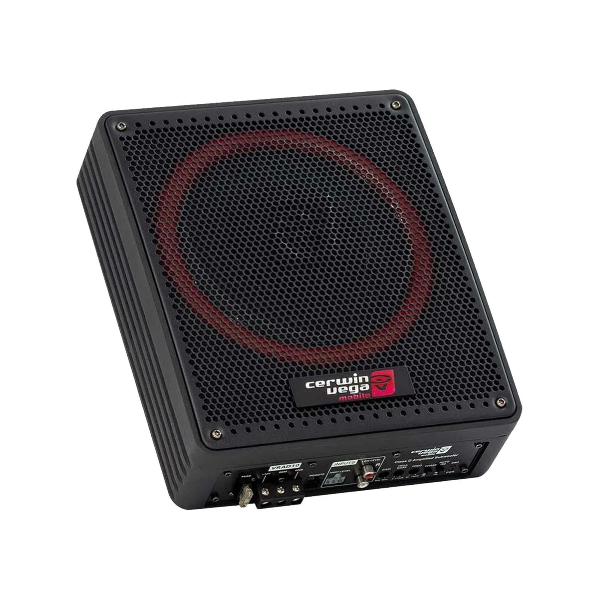 10" Vega Series Active Slim Subwoofer Enclosure W/Passive Radiator - VRAD10 - Cerwin Vega