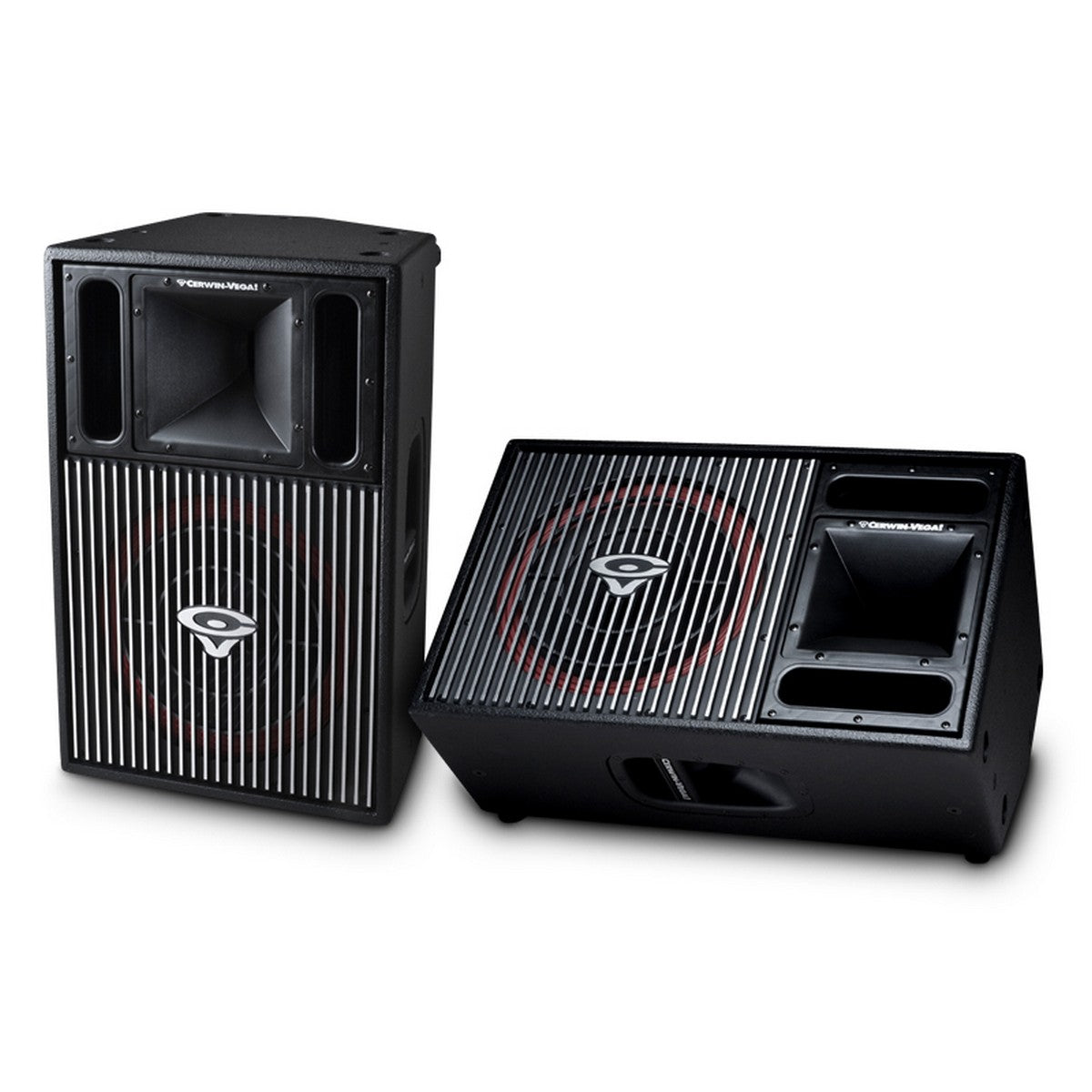 Full View of PA Speaker with Full Range Boxes