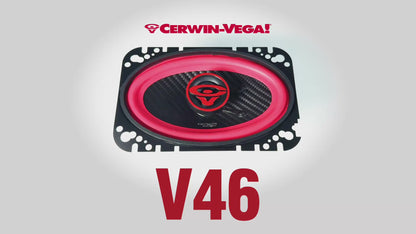 Vega 2025 Edition - 4"x6" 2-Way Coaxial Full Range Speakers (4Ω) - V46