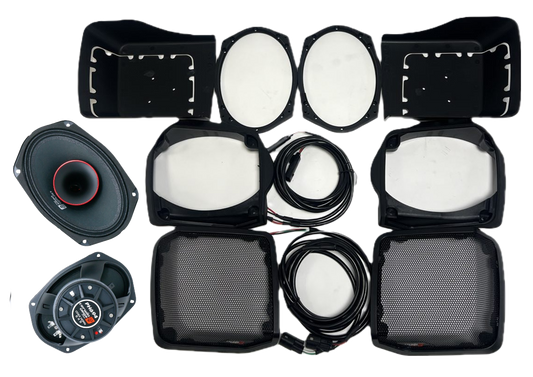 1998-2013 Harley Davidson Cut-in Lid Kit with PH694 (4Ω)