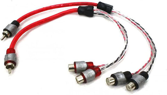 Vega Series - 1 Male To 2 Female RCA Y Splitter (Pair) - RVY2F