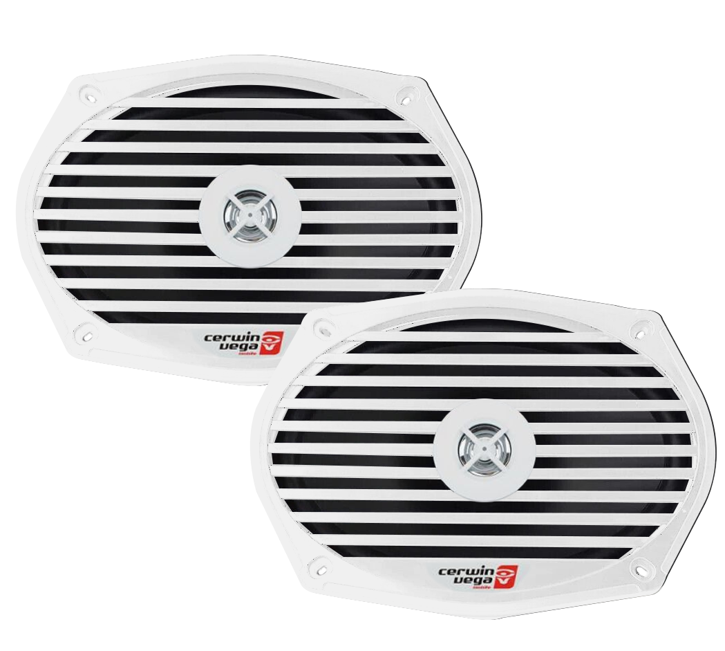 XED 6x9" 2-way XED Series Marine Grade Coaxial Speakers - (White)