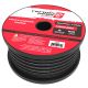 8 gauge OFC speaker wire frost black with red edge on square side speaker wire