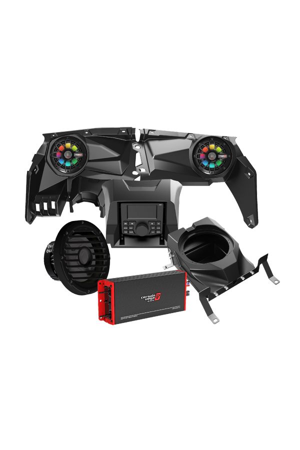 2017+ Can Am Maverick X3/X3 Max Complete Speaker Kit with 6 Channel Amplifier and 10” Sealed Marine Subwoofer